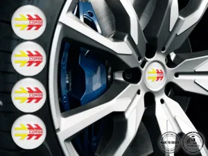 Momo Édition Autocollants Roue Style Silicone de Luxe